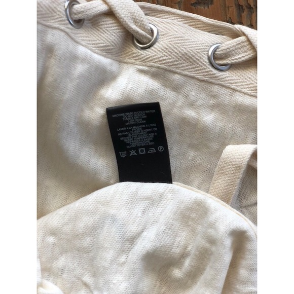 KENDALL & KYLIE Lace Up Boxy Tee Ecru Small NWT - Picture 7 of 8